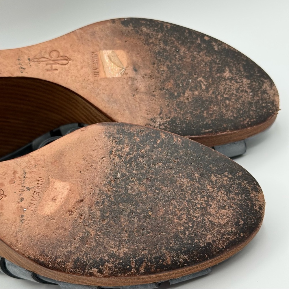 Cole Haan Nike Air Skye Lace Up Strappy Gladiator Wedge Size 10B - Picture 13 of 15